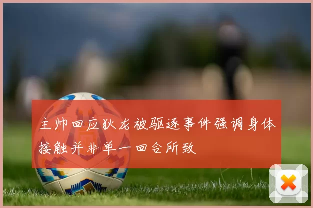 主帅回应狄龙被驱逐事件强调身体接触并非单一回合所致